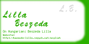 lilla beszeda business card